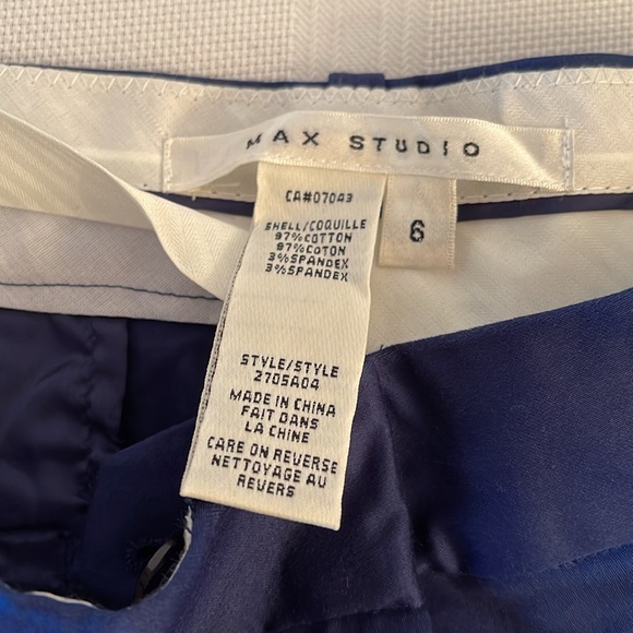 BN, unworn Navy blue Max Studio Pants. Size 6 - Picture 3 of 3